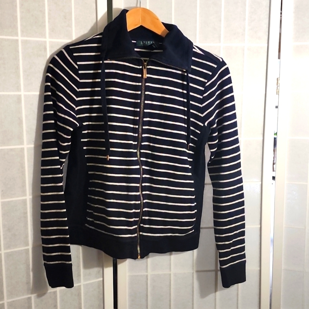 FINAL SALE Ralph Lauren Women's Striped Sweater size PS Petite Small